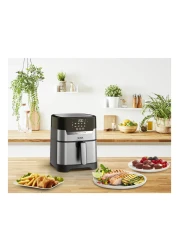 Tefal Easy Fry Precision Plus 2-in-1 Digital Air Fryer and Grill, EY505D27, Silver, 4.2 L
