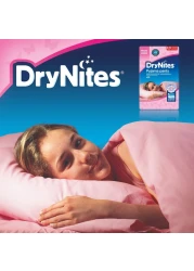 Huggies DryNites Teen Pyjama Pants for Girl 27-57kg 8 to 15 Years Jumbo Pack 13 Pants