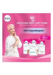 Veet Pure Legs And Body Wax Strips White 20 PCS