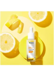 غارنييه سكين أكتيف سيروم فائق للاشراقة السريعة ضد البقع ب X30 فيتامين سي*و نياسيناميد. *vs كريم للاشراقة السريعة للنهار