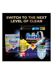 Finish Powerball Ultimate All-In-1 Dishwasher Lemon Sparkle 48 Tablets