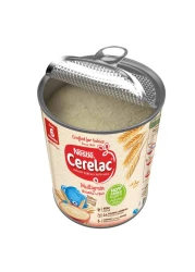 Nestle Cerelac No Added Sugar Wheat Multigrain Infant Cereal with Milk Tin, from 6 Months, 400g