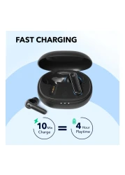 أنكر ساوندكور لايف P3 سماعات أذن بلوتوث لاسلكية بخاصية إلغاء الضوضاء مع علبة شحن - أسود