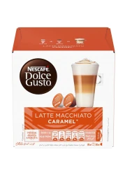 Nescafe Dolce Gusto Latte Macchiato Caramel Coffee, 16 Capsules