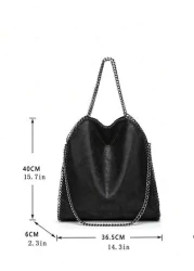 Chain Bag Women s Work Tote Bag Top Handle Fashion Handbag Bag Women s Shoulder Bag Suitable For Daily Leisure Work Commuting Dating Party Vacation