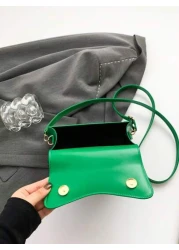 Fashionable Solid Color Minimalist Retro Mini Handbag Suitable For Shopping Wallet Young Women College Students New Graduates Office Workers Suitable For Office College Work Business Commuting Outdoor