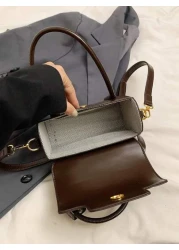 New High Quality Minimalist Solid Color Maerder Handbag Beautiful Design Crossbody Bag For Daily Wear Minimalist Solid Color Classic Dignified Office Outing Dating Ladies Shoulder Bag Holiday Gift