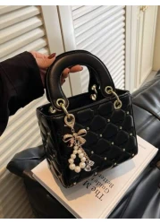 Fashionable New Women s Handbag Solid Color Minimalist PU Square Bag Elegant Vibe Suitable For Dates Shopping Versatile And Exquisite