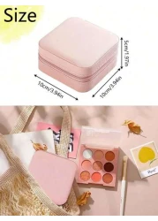 1pc Portable Jewelry Case Small Jewelry Boxes For Women Simple Home Jewelry Organizer Travel Organizer Fine Mini Storage Box For Travel Jewelry Zipper Case For Earrings Rings Necklaces Bracelets Porta