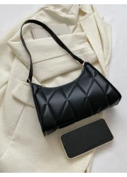 Lightweight Business Casual Mini Quilted Flap Fashionable Square Bag For Teen Girls Women College Students Rookies White Collar Workers Perfect For Office College Work Business Commute Outdoors Travel