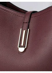 Fashion Solid Color Women s Handbag Women s Chain Crossbody Bag Anti Theft Shoulder Bag Women s PU Leather Shoulder Bag With Phone Wallet Bucket Bag Bag For Women Elegant Best Mothers Day Gifts Ever