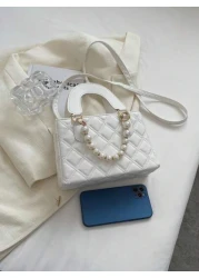 Fashionable New High End Texture Simple And Versatile Casual Solid Color Versatile Lightweight Small Square Bag Handbag Crossbody Bag Elegant Small Square Bag