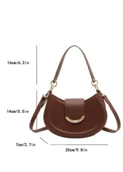 Women s Simple PU Handbag Shoulder Bag Crossbody Bag Clutch Bag Multifunctional Bag