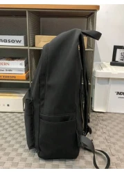 peach tree 1pc Fashionable Casual Men s Backpack Solid Color Adjustable Shoulder Strap Large Capacity Zipper Closure Nylon Waterproof Simple Stylish Design Suitable For Sport Travel Peach Tree Brand C