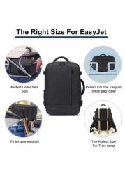 EZUOLA 40x20x25 Cm Handbag Luggage Lightweight Waterproof Travel Bag With Laptop Compartment Suitable For Men Women Students Business People School Gym Travel Business Black And Blue Holiday Essential