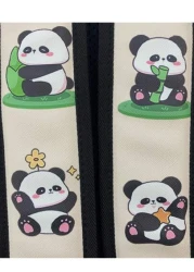 حقيبة ظهر كبيرة السعة بتصميم نمط الباندا العصري، مناسبة للرجال والنساء، ضرورية للسفر والعطلات وعيد الحب وفصل