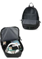 Men s Solid Color Backpack Large Capacity Laptop Bag For Business Commuting And Short Trips With Side Charging Port Multi Functional Pockets Ideal For Outdoor Activities Gym Yoga Biking Perfect Gift F