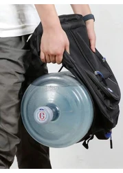 حقيبة مدرسية ذات سعة كبيرة متعددة الجيوب حقيبة كمبيوتر محمول ذات أقسام متعددة حقيبة ظهر وظيفية حقيبة كتف حقيب