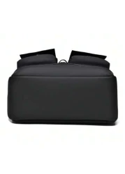 peach tree Large Capacity Business Backpack Travel Backpack School Backpack Laptop Backpack PU Leather Streamlined Fashion Suitable For Back To School And Travel Black Outdoor Multi Function Leisure B