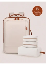 Myco Carry On Travel Backpack For Men Flight Approved 40L Personal Item Backpack With 3 Packing Cubes Travel Book Bag For Weekender College Office Christmas Gifts Winter Christmas Bag Travel Bag Schoo