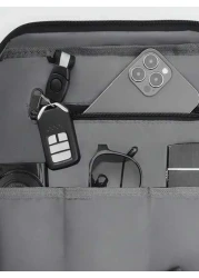 New Fashionable Simple Solid Color Large Capacity Backpack For Business Travel Luggage Bag Short Distance Multi Pocket Business Computer Bag Commuter Backpack Unisex