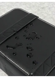 peach tree Men s PU Waterproof Messenger Bag Crossbody Bag Shoulder Bag Small Square Bag Business Casual Style With Detachable Pouch Ideal For Business Trips Storing Toiletries And Tools Large Capacit