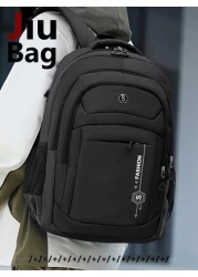 Leisure Sports Style Nylon Backpack Can Hold 15 6In Computer Bag Large Capacity School Bag Lightweight Multi Functional Travel Bag Convenient Storage Day Bag Fashion Business Trip Bag Suitable For Stu