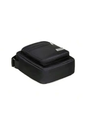 حقيبة كروس بودي صغيرة - نايلون بحجرات سحاب متعددة - حزام قابل للتعديل للارتداء المريح ، متعددة الاستخدامات لتل