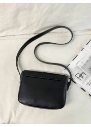 peach tree Men Messenger Bag Briefcase Box Bag Shoulder Bag Small Square Bag Business PU Waterproof Flap Bag Wallet Neutral Business Storage Bag Suitable For Business Large Capacity Keep Your Items Or