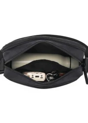 peach tree حقيبة رسول عبر الجسم بنمط شجرة الخوخ من قماش مقاوم للماء، كاجوال، أعمال تجارية بتصميم بسيط وعتيق باللون