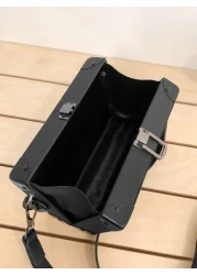 حقيبة كروسبودي حقيبة الكتف، لون المشمش/الأسود/البني، حقيبة أسلوب مرتفع، حقيبة صيفية مدرسية لأثناء العطلة، مق