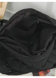 peach tree Adjustable Shoulder Strap Tote Bag Simple Solid Color Crossbody Bag Zipper Closure Suitable For Couple Valentine s Day Halloween Christmas Autumn Winter Unisex Sling Bag