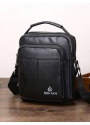 HOVI'S حقيبة كتف رجالي رفيعة بتصميم عصري وأنيق ذات خصر نحيف، مناسبة للعمل والرحلات اليومية، حقيبة رسول واسعة متع