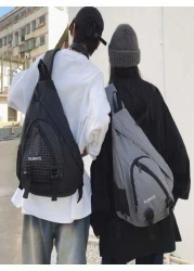 1pc Versatile Casual Large Size Large Capacity Filled Embroidery Thread Coat Bag Fashion Shoulder Bag Portable Crossbody Bag Hobo Bag Valentine s Day Couples Men s Bag Dating Commuting School Sports T