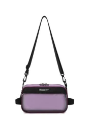 peach tree Peach Tree Men s Chest Bag Messenger Bag Waist Bag Transparent Phone Pouch One Shoulder Bag Coin Purse Running Pouch Cycling Bag Fashionable Solid Color Minimalist Design With Zipper Closur