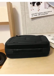 Crossbody Bag Shoulder Bag Square Bag Hard Shell Box Bag Black Bag White Bag Water Proof Summer Valentines Crossbody Sling Vacation School Carry On PU Leather Black Dad Bag Students Bag Cool Minimalis