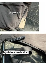 Men s Stylish Solid Color Large Capacity Crossbody Bag Business Commuter Simple Chic Shoulder Bag Streetwear Dumpling Bag Outdoor Activities Convenient Travel Sling Bag Multi Pocket Suitable For High