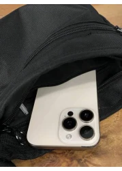 New Fashion Simple Solid Color Adjustable Strap Men s Shoulder Bag Outdoor Casual Sports Cycling Fitness Portable Messenger Bag Suitable For School Commuting And Small Items