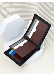 HOVI'S محفظة رجالي سليم وعصرية - محفظة خفيفة الوزن جديدة وعملية للشباب والطلاب - تصميم رفيع محمول