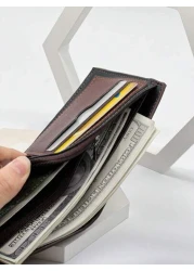 HOVI'S محفظة قصيرة للرجال - موضة عصرية كاجوال كلاسيكية لطلاب الجامعة | محفظة شباب أعمال جديدة متعددة الفتحات مصمم