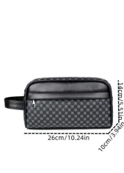 Men s New Fashion Handbag Clutch Bag Business Keychain Coin Purse Multi Function Wristlet