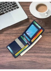 HOVI S Carbon Fiber Short Wallet Business Minimalist Card Holder RFID Blocking Anti Theft Two Fold Money Clip Wallet Mini Bag Small Bag