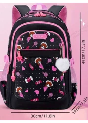 Cute Lightweight Anti Tumbling Backpack Children s Backpack School Backpack Teen Girls Backpack 15 6 Inch Laptop Backpack With Pom Pom Backpack Travel Backpack Casual Back To School Gift Cute Cartoon