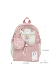 Japanese Cute Girl Hit Color Mini Shoulder Bag Female Korean Version Of The Dopamine Star Small Backpack Junior High School And High School School Bag Out Of The Travel Study Spring Tour Shoulder Bag