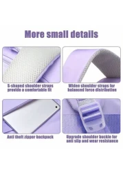 1pc Large Capacity Girls Backpack Casual Fashion Backpack 15 6 Inch Laptop Backpack School Bag With Luggage Strap Outdoor Traveling Bag Suitable For Teenage Girls School And Travel