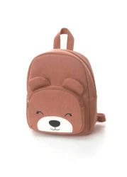 1 Piece Of Children S Cute Cartoon Bear Embroidered Backpack Large Capacity Multifunctional Corduroy Material Children S Backpack School Children S Backpack Suitable For Girls And Boys Kindergarten Pr