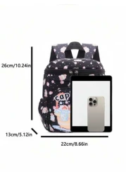 1pc Zipper Opening And Closing Stylish Cartoon Style Capybara Small Backpack Suitable For Height Of About 94 110cm Suitable For Any Occasion Lightweight Travel Backpack Comfortable And Adjustable Shou