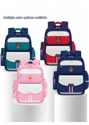 1pc Oxford Cloth School Backpack Lightweight Durable Reflective Strips Multi Compartment Extra Large Capacity Zipper Closure Suitable For Students Work Daily Commute