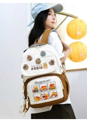 Capybara Backpack For Elementary School Boys Girls Lightweight Large Capacity Backpack For Middle High School Students