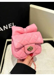 حقيبة كتف رسول مربعة صغيرة جميلة بتصميم رائج جديد بسلسلة ماسية مقرصنة،حقيبة كتف جذابة بقيمة عالية بلون طازج،